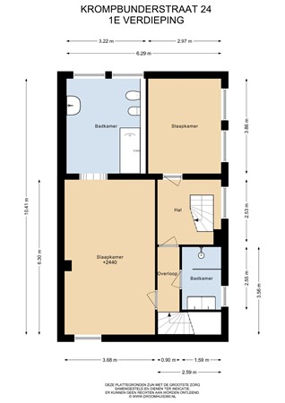 Floorplan - Krompbunderstraat 24, 6171 LL Stein